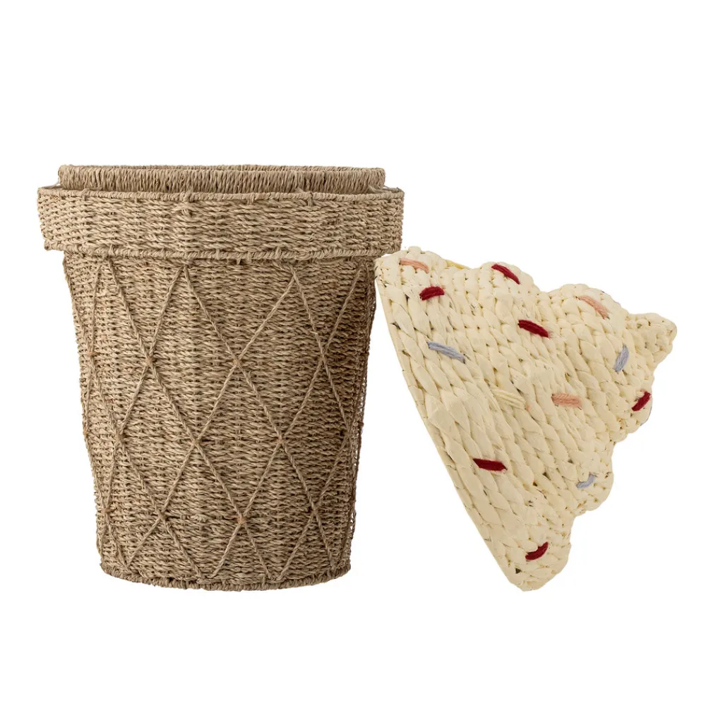 Bloomingvillemini Cillie Kurv m/Låg, Natur, Vandhyacint-Børn Kurve