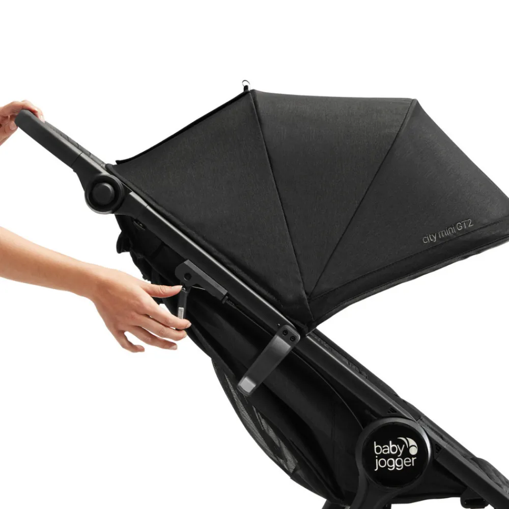 Baby Jogger City Mini GT2.1 inkl. frontbøjle - opulent black- Klapvogne Med Flade Sæder