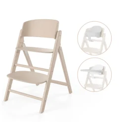 Cybex Clik&Fold 3in1 SET All Natural Dark - dark natural-Børn Højstole Med Tilbehør