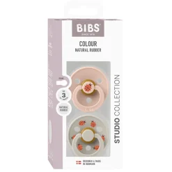 BIBS Colour 2 pk ladybug latex str 3 blush mix- Sutter