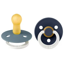 BIBS Colour 2 pk Latex str. 2 Petrol GLOW/Deep Space GLOW- Sutter