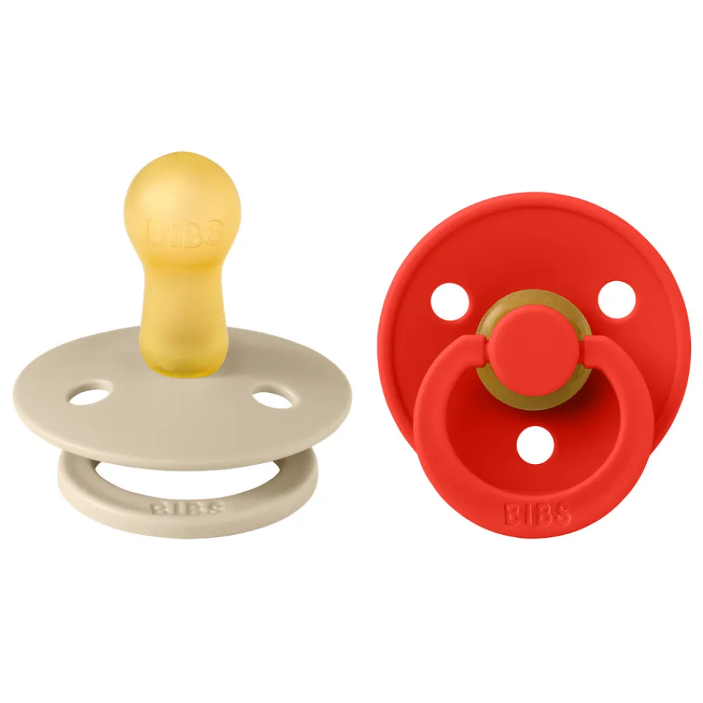 BIBS Colour 2 pk Latex str. 2 Vanilla/Candy Apple- Sutter