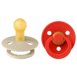 BIBS Colour 2 pk Latex str. 1 Vanilla/Candy Apple- Sutter