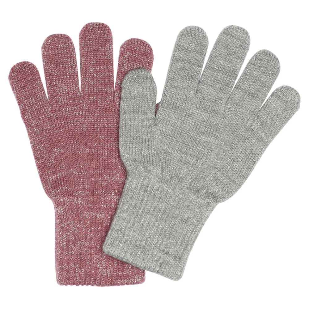 Melton Comfy glitter vanter 2-pak - Mix Light Grey Mel Grape Shake- Luffer & Vanter