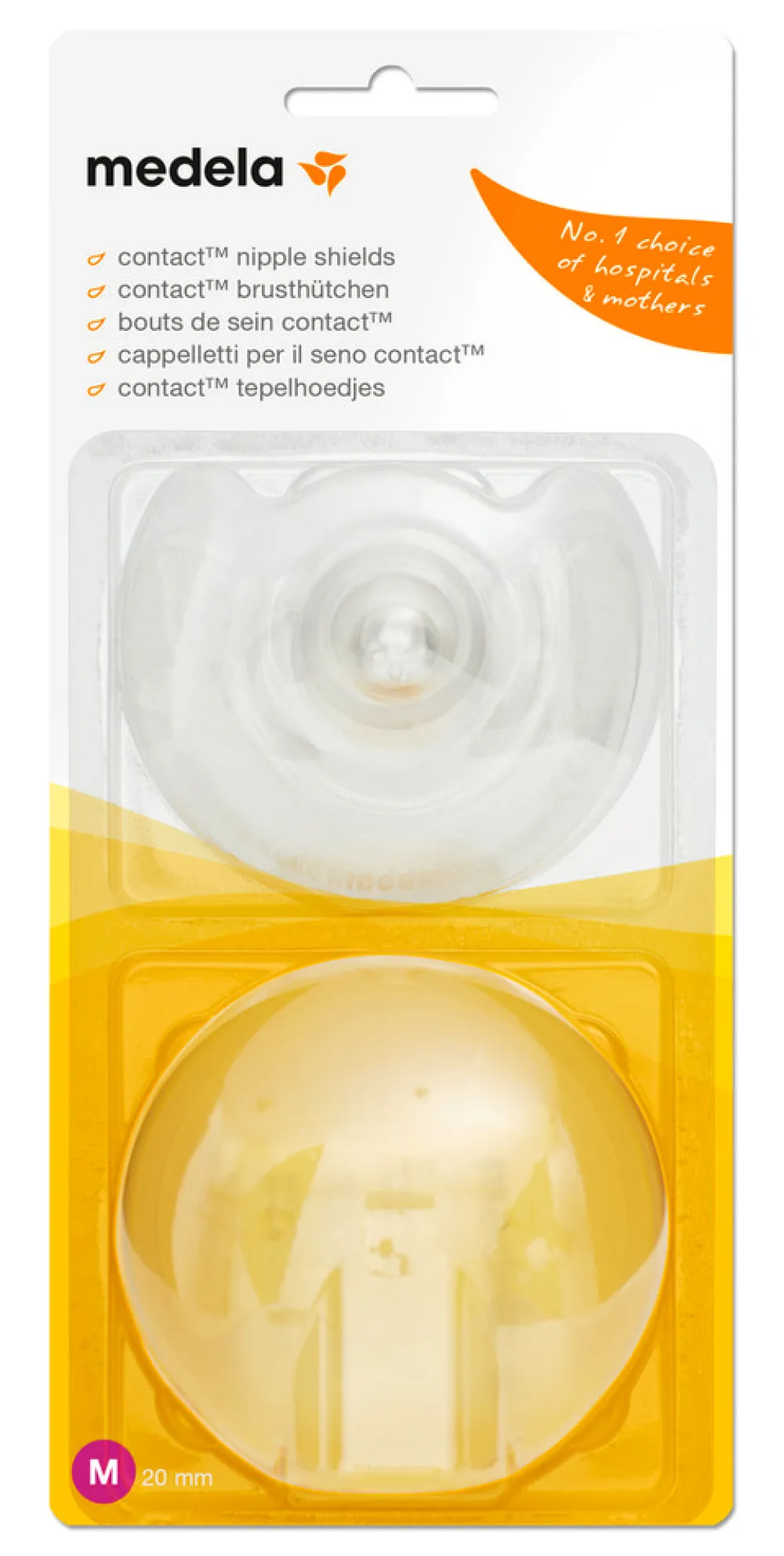 Medela Contact Ammebrik Medium 20 MM - 2-Pak- Ammeindlæg/Ammebrikker