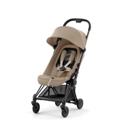 Cybex COYA - Matt Black Cozy Beige- Rejseklapvogne