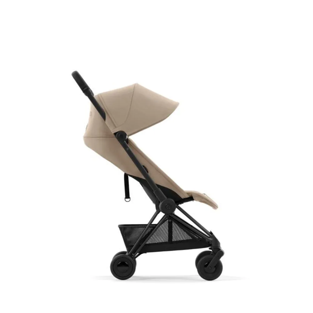 Cybex COYA - Matt Black Cozy Beige- Rejseklapvogne
