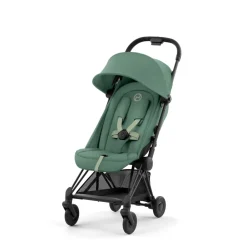 Cybex Coya - Matt Black Leaf Green- Rejseklapvogne