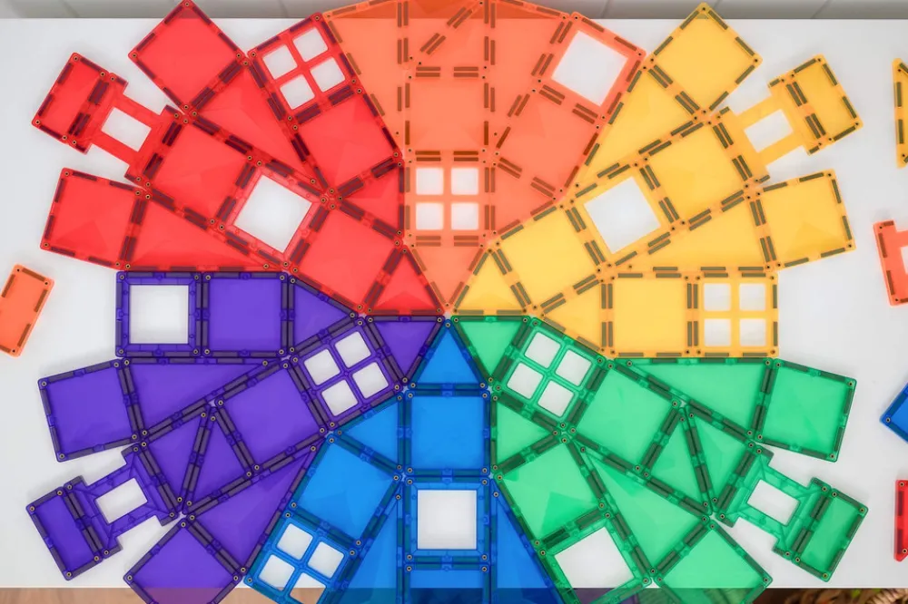 CONNETIX Creative Pack - magnetsæt 102 dele - rainbow- Magnetlegesæt