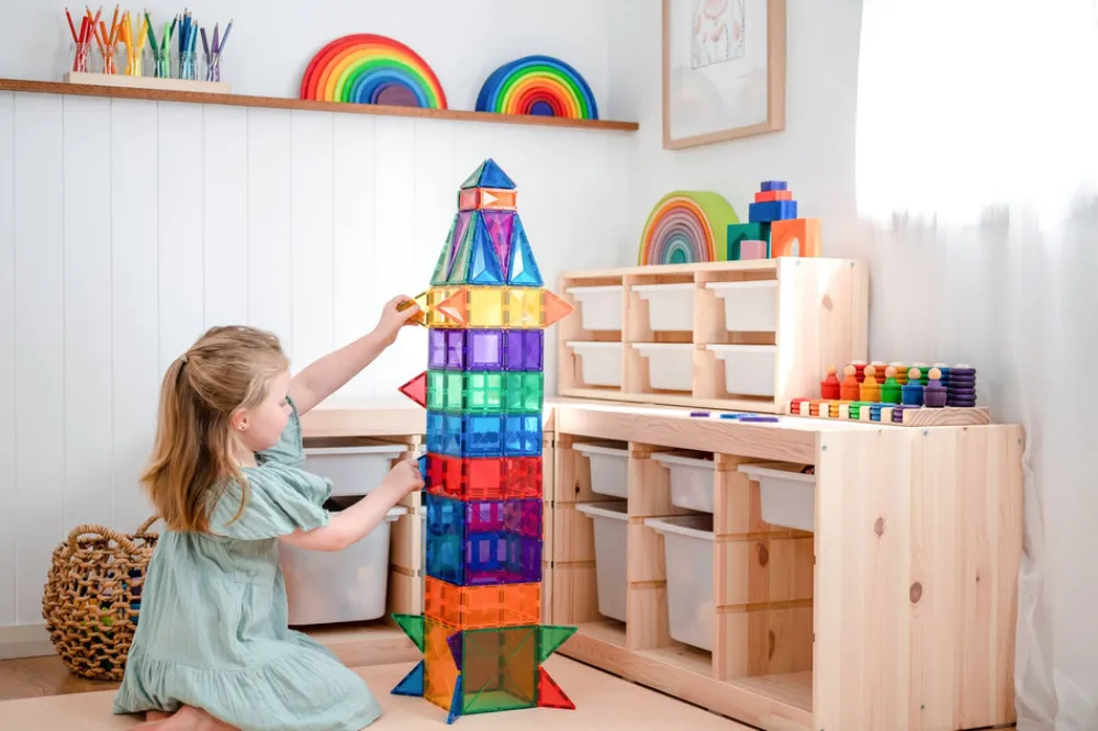 CONNETIX Creative Pack - magnetsæt 102 dele - rainbow- Magnetlegesæt