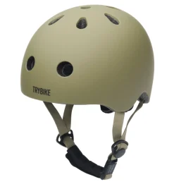 Trybike Cykelhjelm med retrolook – vintagegrøn XS- Cykelhjelme & Tilbehør|Cykelstole & Hjelme