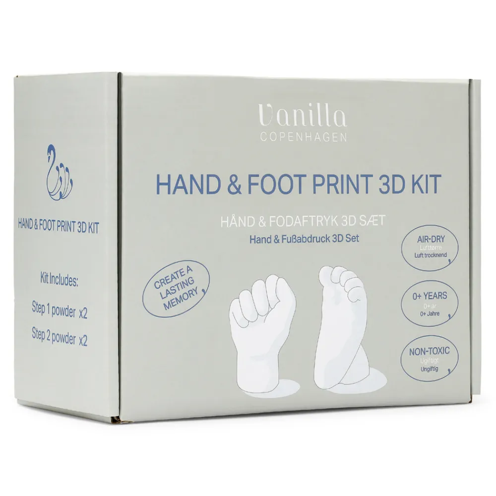 Vanilla COPENHAGEN 3D Afstøbningssæt- Hånd- & Fodaftryk