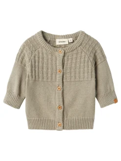 Lil' Atelier Dajan ls strik cardigan - FOREST FOG- Cardigans, Veste & Trøjer