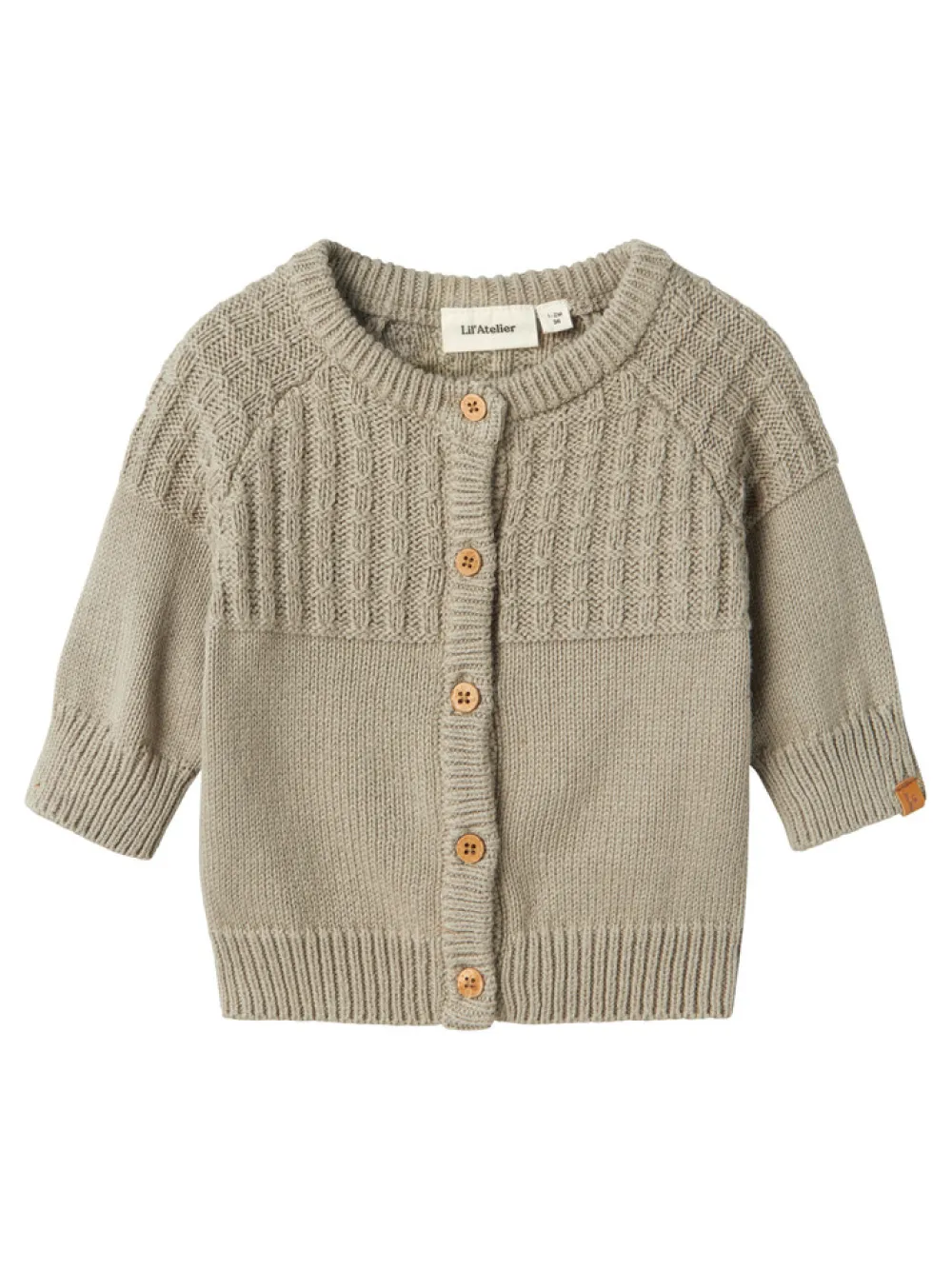 Lil' Atelier Dajan ls strik cardigan - FOREST FOG- Cardigans, Veste & Trøjer
