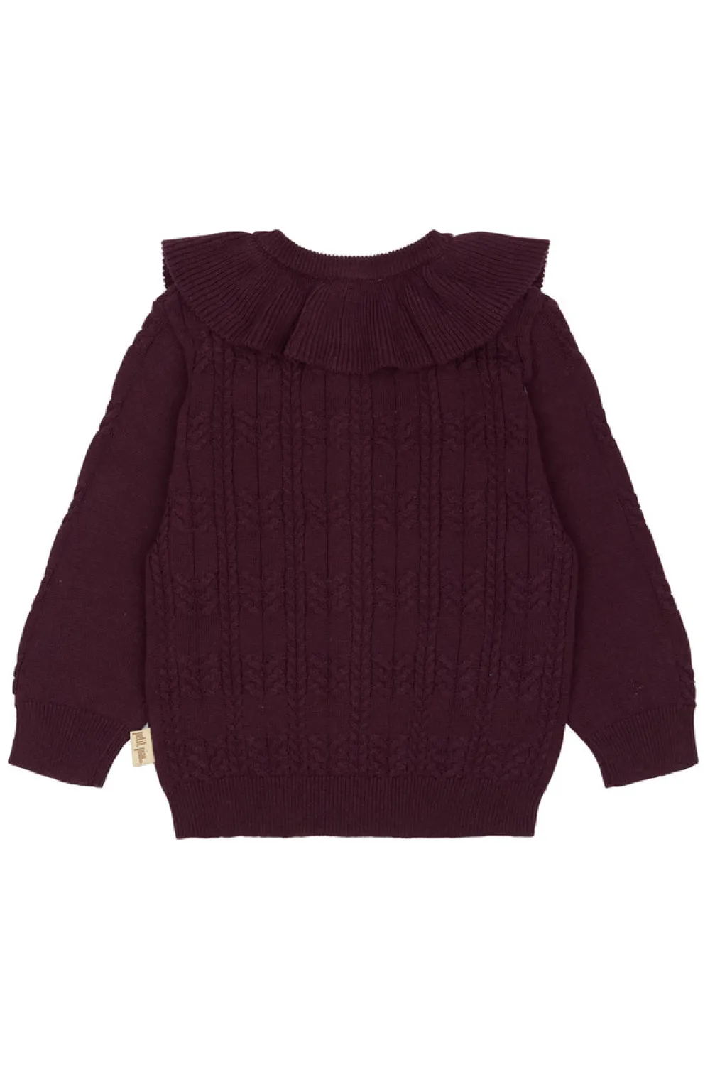 PETIT PIAO Dalia Cardigan - Dark Grape- Cardigans, Veste & Trøjer