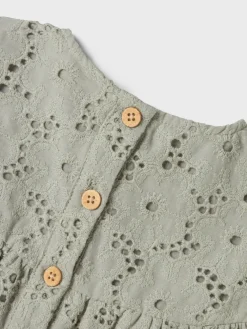 Lil' Atelier Dally ss løs skjorte - FOREST FOG- T-Shirts & Toppe|Skjorter