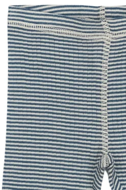 PETIT PIAO Dante Uld Leggings - Ensign Blue/Dark Off White- Uldunderdele|Leggings