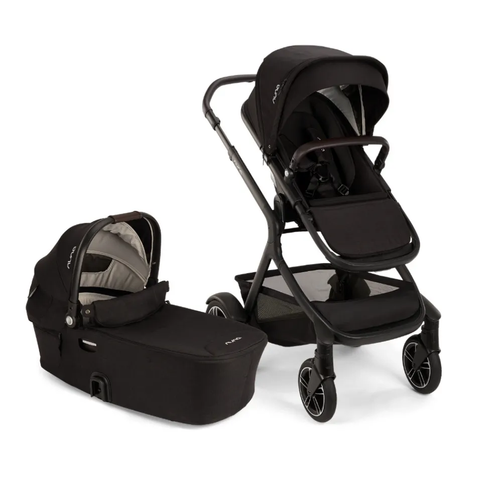 Nuna Demi Next inkl. liggedel - Caviar- Kombivogne Med Flade Sæder