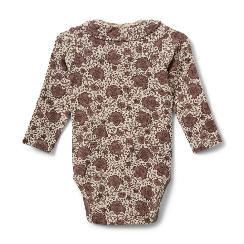 Sofie Schnoor Kids Dicte Langærmet Body - Flower- Bodystocking Langærmet