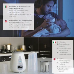 Nuvita Digital flaskevarmer og sterilisator- Tilberedning & Rengøring