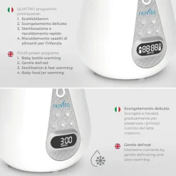Nuvita Digital flaskevarmer og sterilisator- Tilberedning & Rengøring