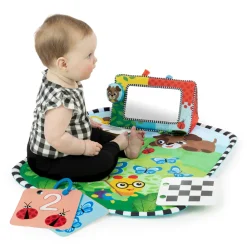 Baby Einstein Discovery Garden aktivitetstæppe og gulvspejl- Aktivitetstæpper