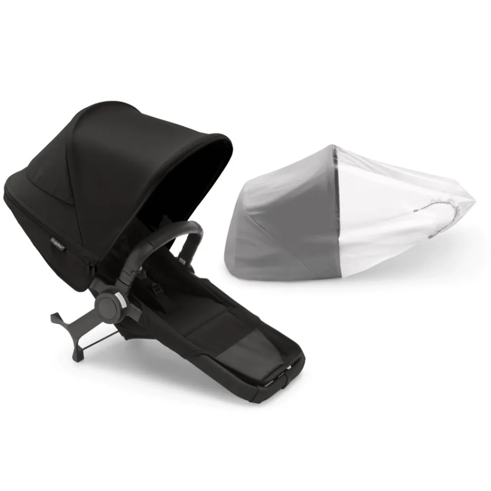 Bugaboo Donkey 5 duo extension complete - midnight black- Tilkøb Til Søskendevogne