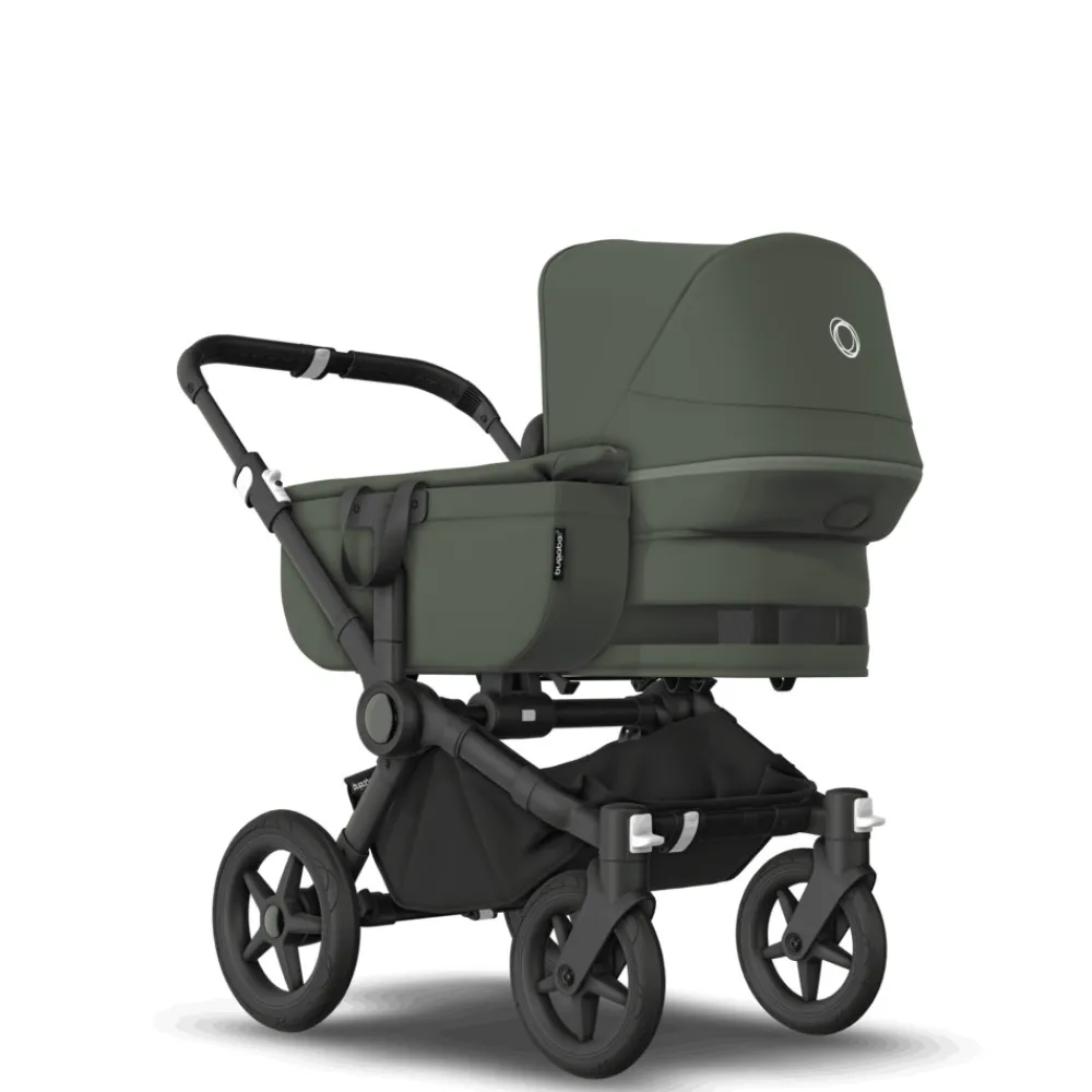 Bugaboo Donkey 5 mono complete - forest green/black stel- Søskende/Tvillingevogne|Kombivogne Med Ergonomiske Sæder