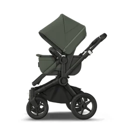 Bugaboo Donkey 5 mono complete - forest green/black stel- Søskende/Tvillingevogne|Kombivogne Med Ergonomiske Sæder