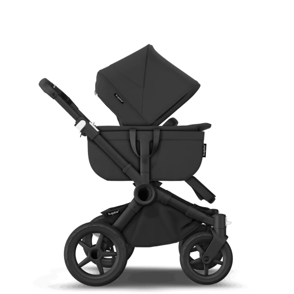Bugaboo Donkey 5 mono complete - midnight black/black stel- Søskende/Tvillingevogne|Kombivogne Med Ergonomiske Sæder