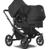 Bugaboo Donkey 5 søskendevogn complete - midnight black/black stel- Søskende/Tvillingevogne