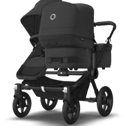 Bugaboo Donkey 5 søskendevogn complete - midnight black/black stel- Søskende/Tvillingevogne