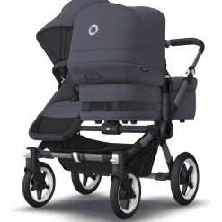 Bugaboo Donkey 5 søskendevogn complete - stormy blue/graphite stel- Søskende/Tvillingevogne