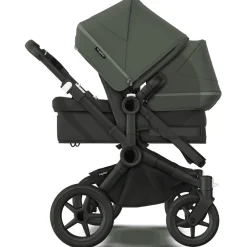 Bugaboo Donkey 5 søskendevogn complete - forest green/black stel- Søskende/Tvillingevogne