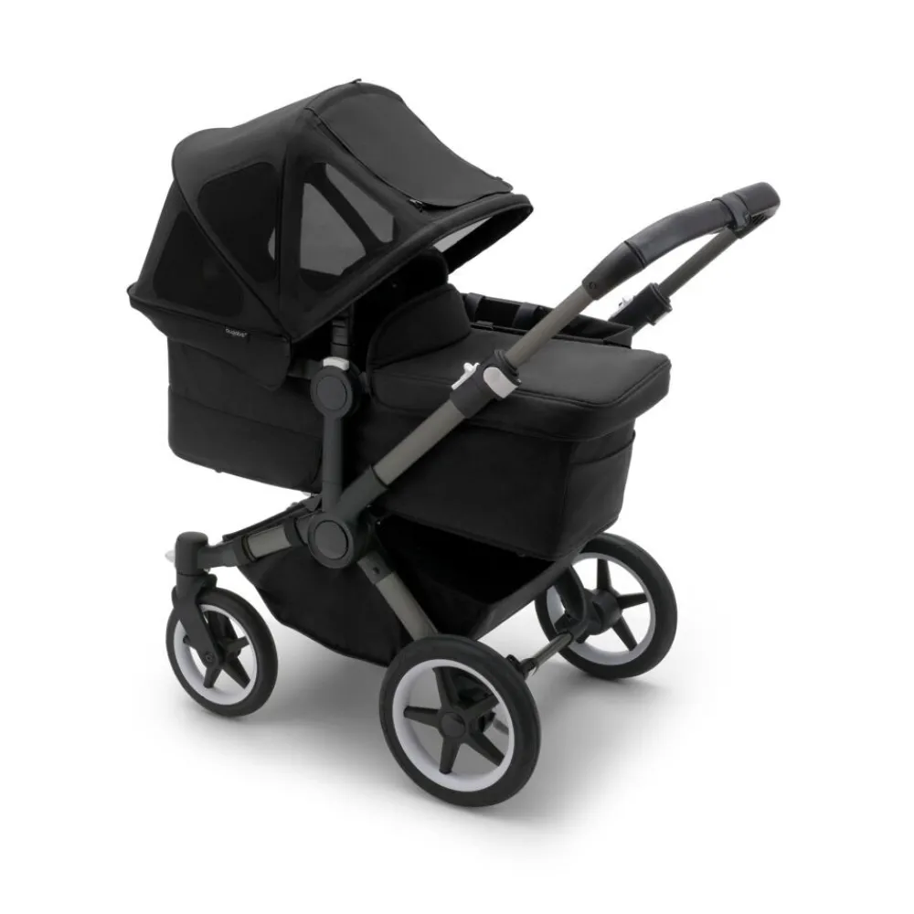 Bugaboo Donkey breezy sun canopy - Midnight Black- Solskærme & Kalecher