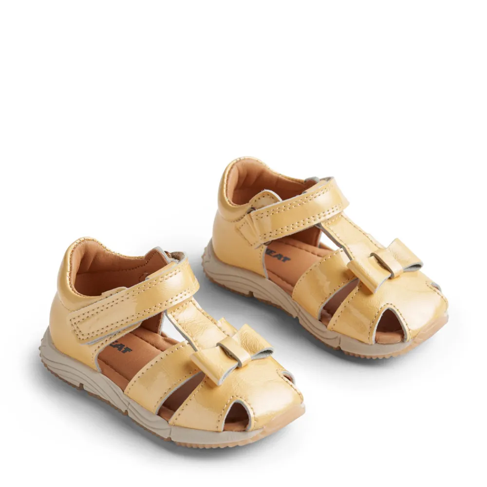 Wheat Donna sandal - lemon- Sandaler Med Blink|Sandaler Med Lukket Tå