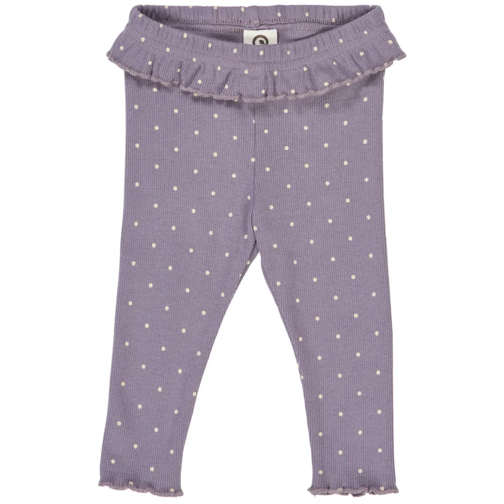 Müsli Dot Rib Leggings - Lilac fog/Oak- Leggings