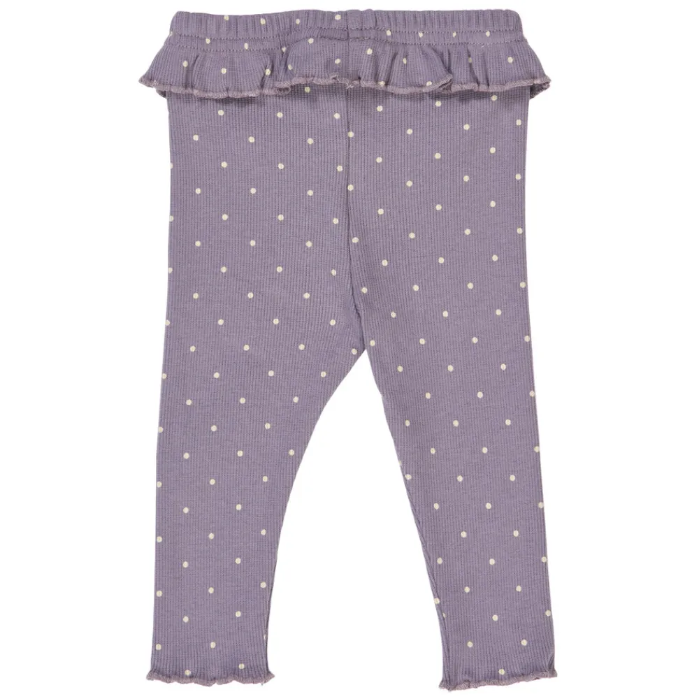 Müsli Dot Rib Leggings - Lilac fog/Oak- Leggings