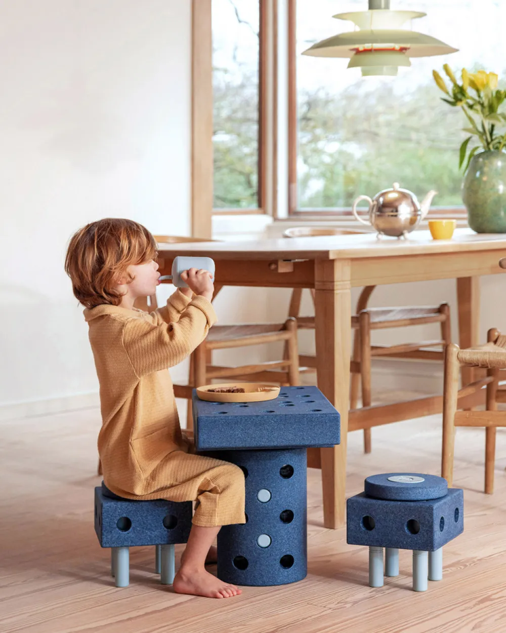 MODU Dreamer Set Deep Blue / Sky Blue- Store Byggesæt|Tumlemøbler