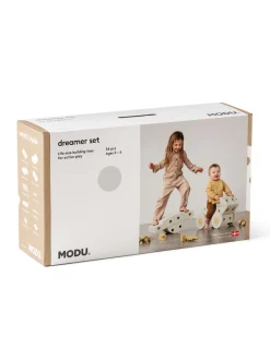 MODU Dreamer Set Sand Grey / Honey Yellow- Store Byggesæt|Tumlemøbler