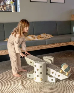 MODU Dreamer Set Sand Grey / Honey Yellow- Store Byggesæt|Tumlemøbler