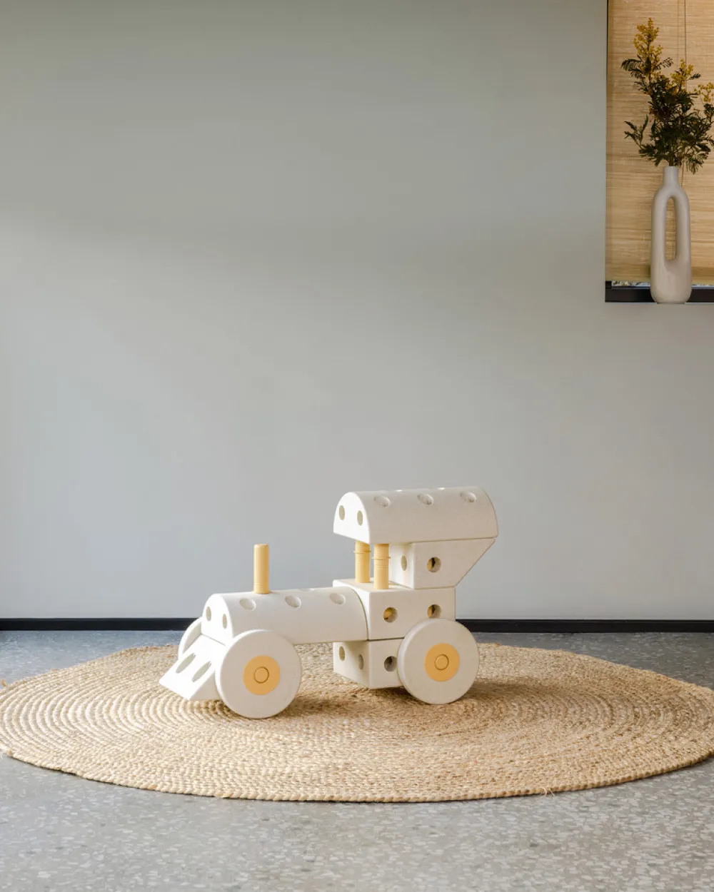 MODU Dreamer Set Sand Grey / Honey Yellow- Store Byggesæt|Tumlemøbler