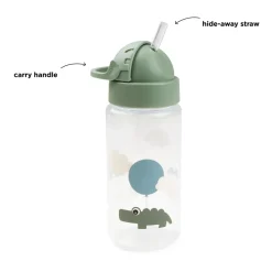 Done By Deer Drikkedunk m/sugerør Happy clouds - Grøn- Madkasser & Drikkedunke