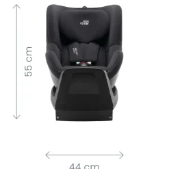 Britax Römer Dualfix M PLUS - space black- Autostole Med Integreret Baser|Autostole 61-105 Cm (3 Mdr.-4 År)