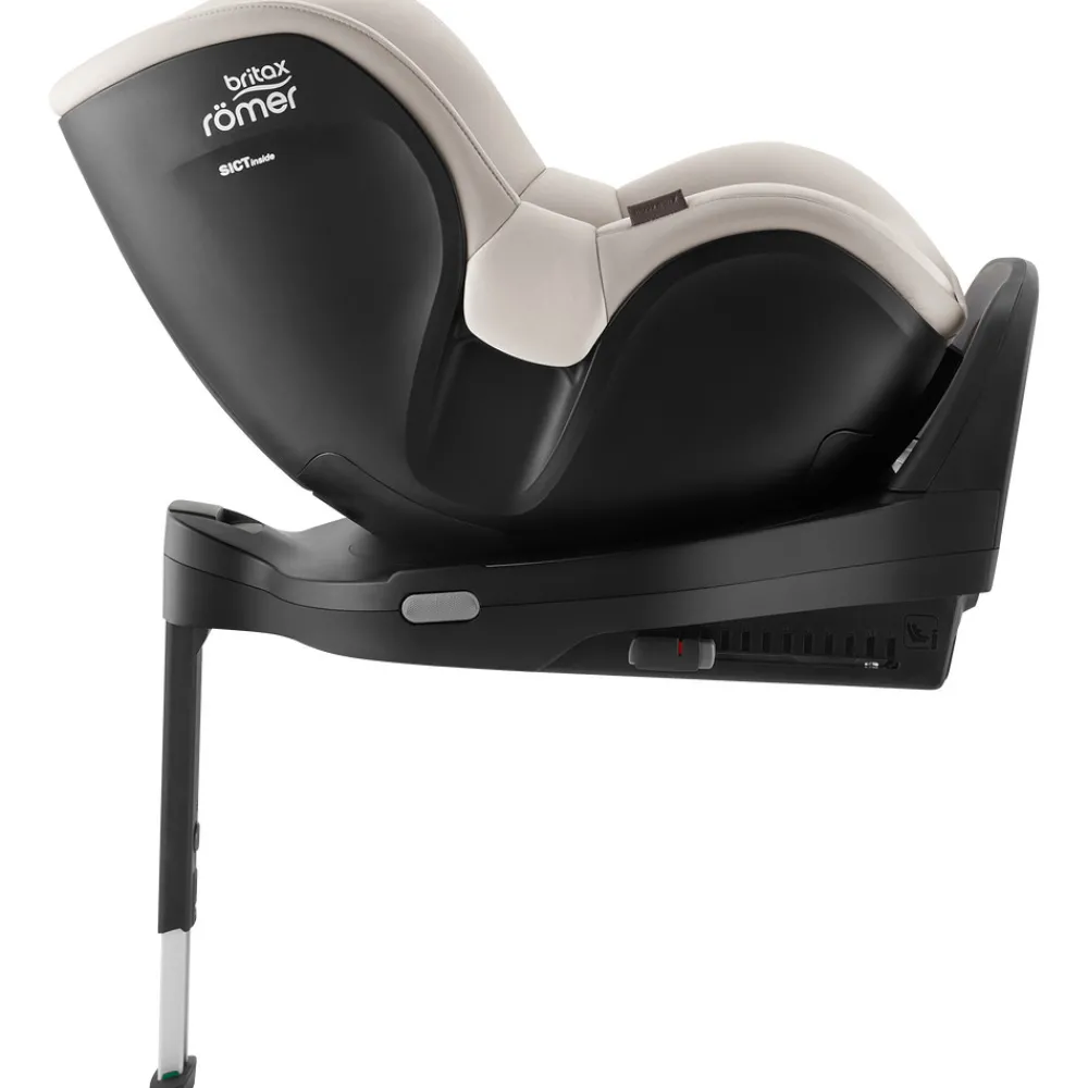 Britax Römer Dualfix Pro M Lux - Soft Taupe- Autostole Med Integreret Baser|Autostole 61-105 Cm (3 Mdr.-4 År)