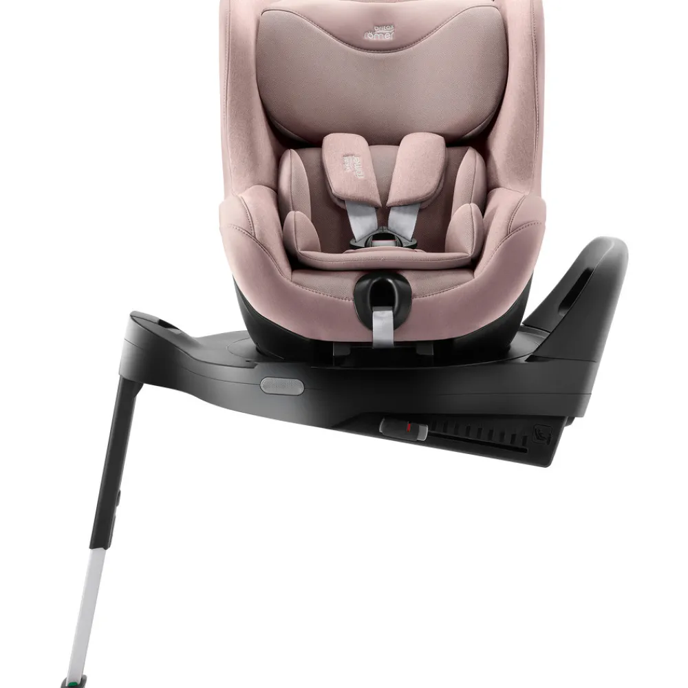 Britax Römer Dualfix Pro M Style - Dusty rose- Autostole Med Integreret Baser|Autostole 61-105 Cm (3 Mdr.-4 År)