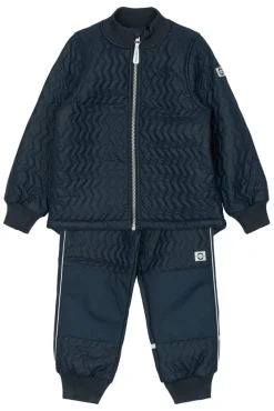 Mikk-Line Duvet Fleece Sæt - Blue night- Termotøj