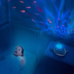 Pabobo Dynamic Undervands Projector Hval-Børn White Noise Og Højtalere|Lamper