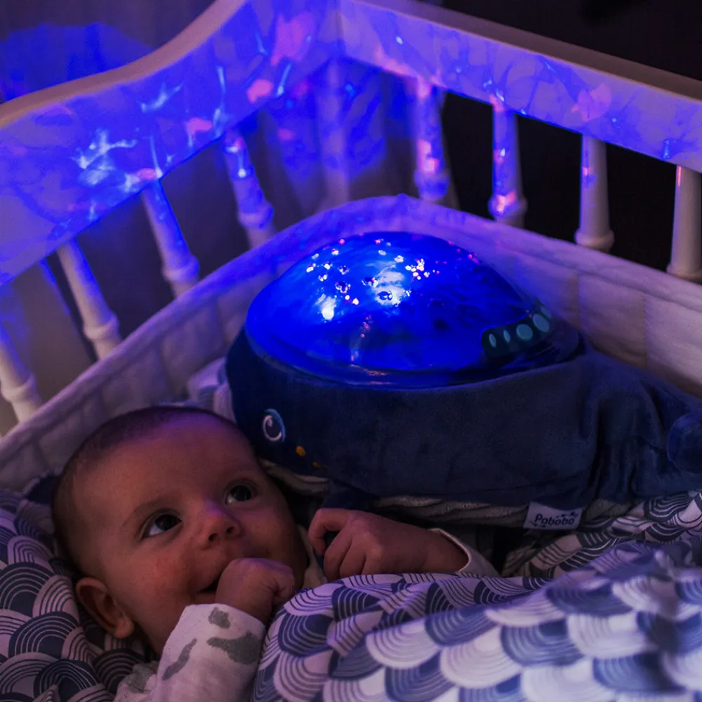 Pabobo Dynamic Undervands Projector Hval-Børn White Noise Og Højtalere|Lamper