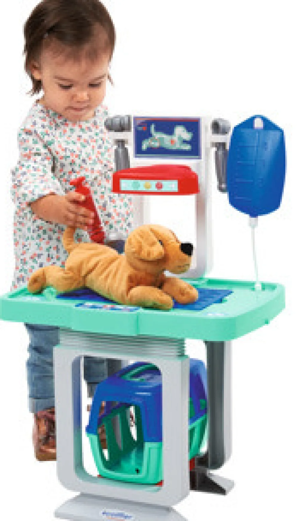 ECOIFFIER Dyrlæge operationsbord m/15 dele- Rolleleg